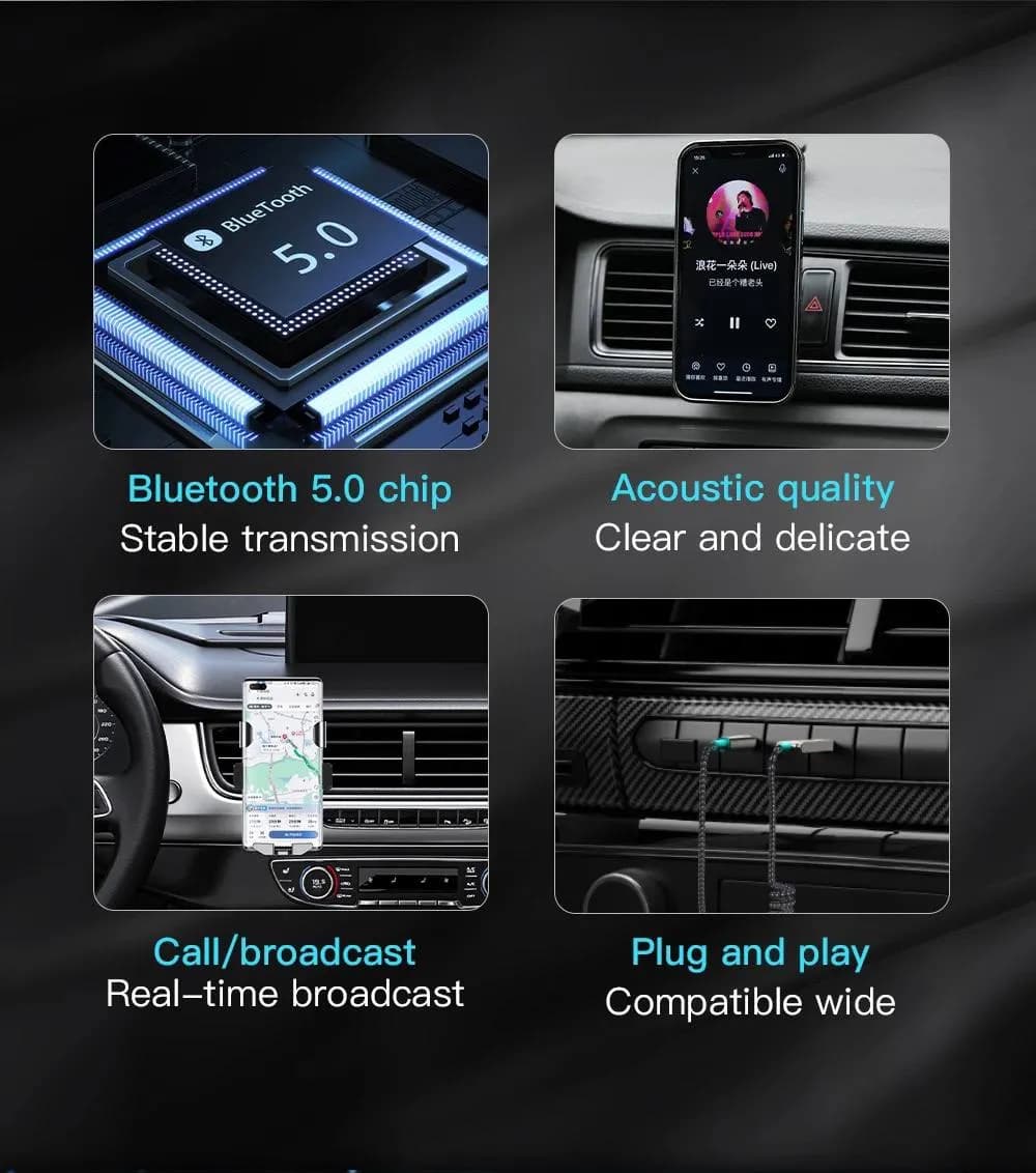 دانگل بلوتوث صوتی TOTU Bluetooth 5.0 Audio Adapter مدل AD-10 — تصویر ۴