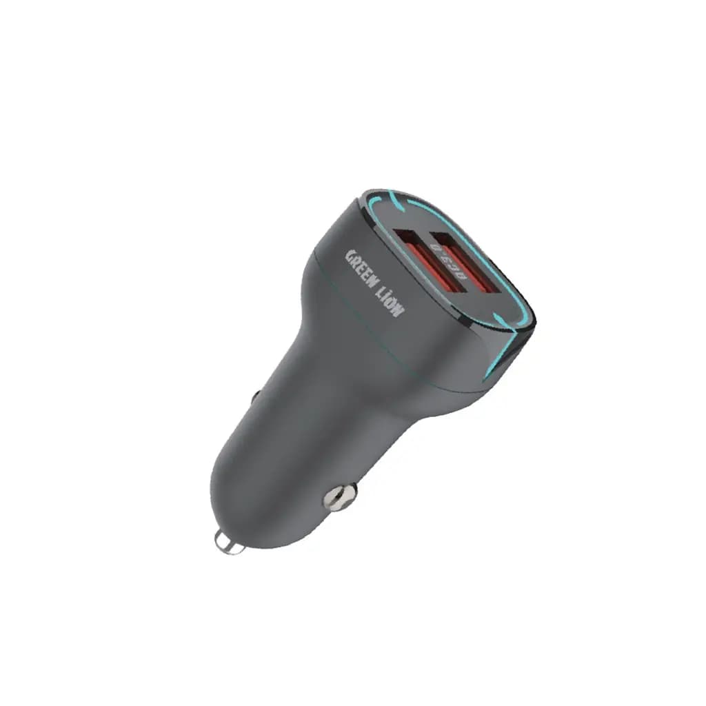 شارژر فندکی گرین لاین Green Lion Dual Port QC3.0 Car 36w