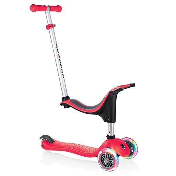 اسکوتر 3 کاره قرمز Globber مدل GO.UP Sporty Lights