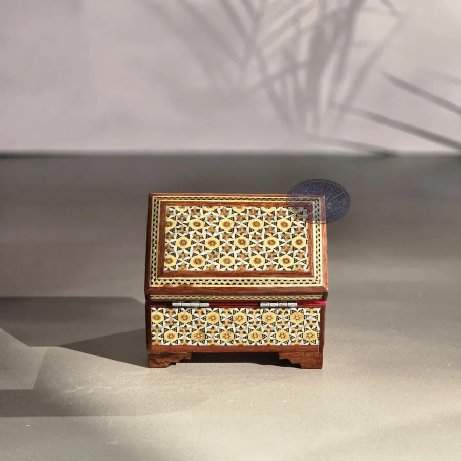جعبه جواهر خاتمکاری 6*10 هندی — تصویر ۶