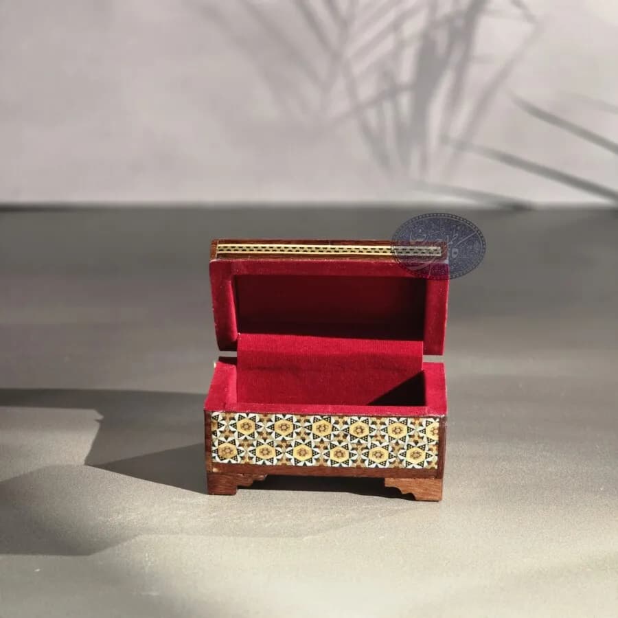جعبه جواهر خاتمکاری 6*10 هندی — تصویر ۳