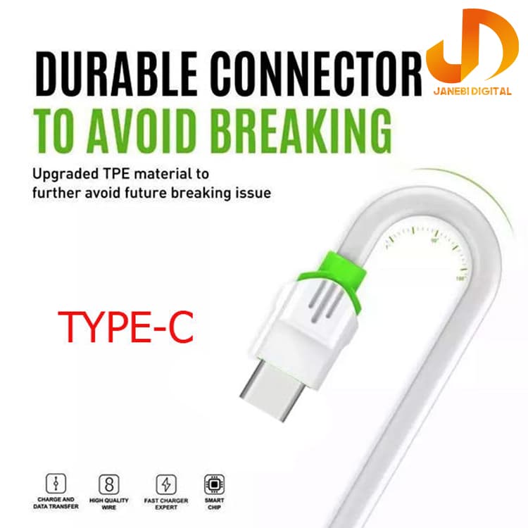 کابل C-USB الدینیو مدل 33-LS طول 2 متر — تصویر ۵