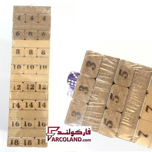 بازی فکری برج هیجان چوبی مدل JENGA