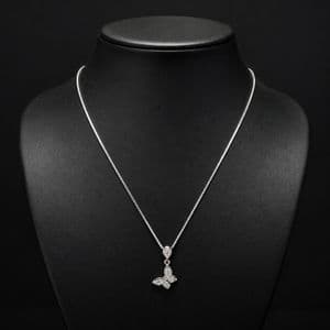 گردنبند نقره زنانه مدل شاپرک