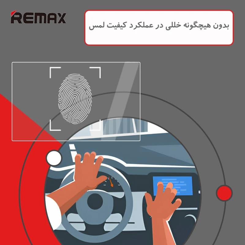 گلس مانیتور سورن پلاس مدل شفاف برند ریمکس — تصویر ۴