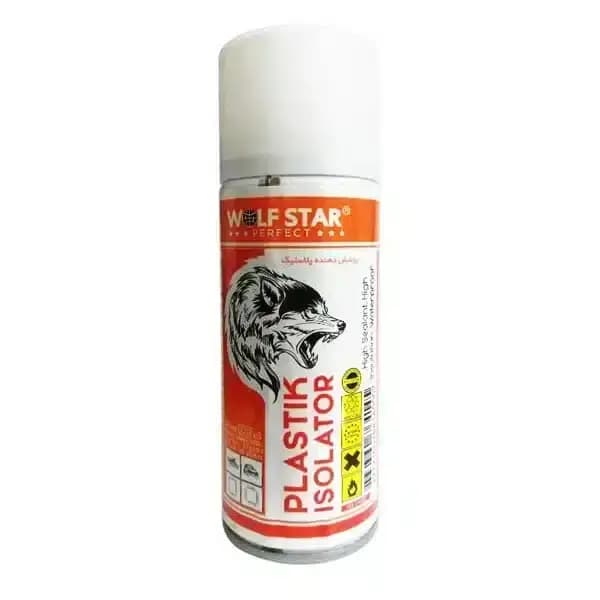 اسپری پوشش دهنده پلاستیک ولف استار مدل WOLFSTAR plastik isolator حجم 200ml