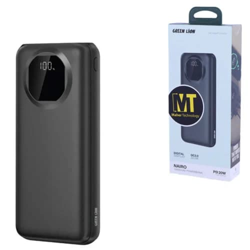پاور بانک فست شارژ گرین لاین Nairo GL-PX40 GNNAR10PB PD QC3.0 22.5W ظرفیت 10000 میلی آمپر ساعت