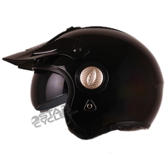 کلاه کاسکت فک جدا QIKE مدل GLOSSY BLACK — تصویر ۳