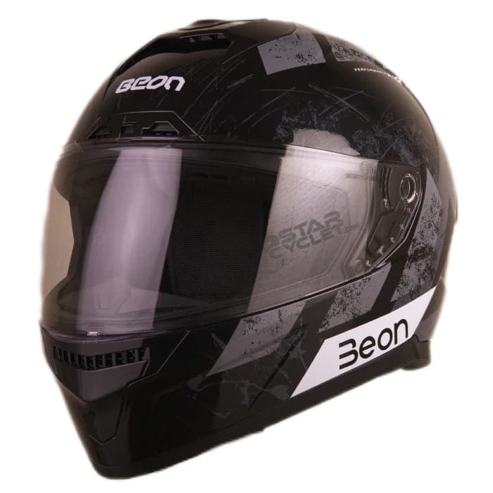 کلاه کاسکت فک ثابت بئون مدل B-507 – BLACK GREY