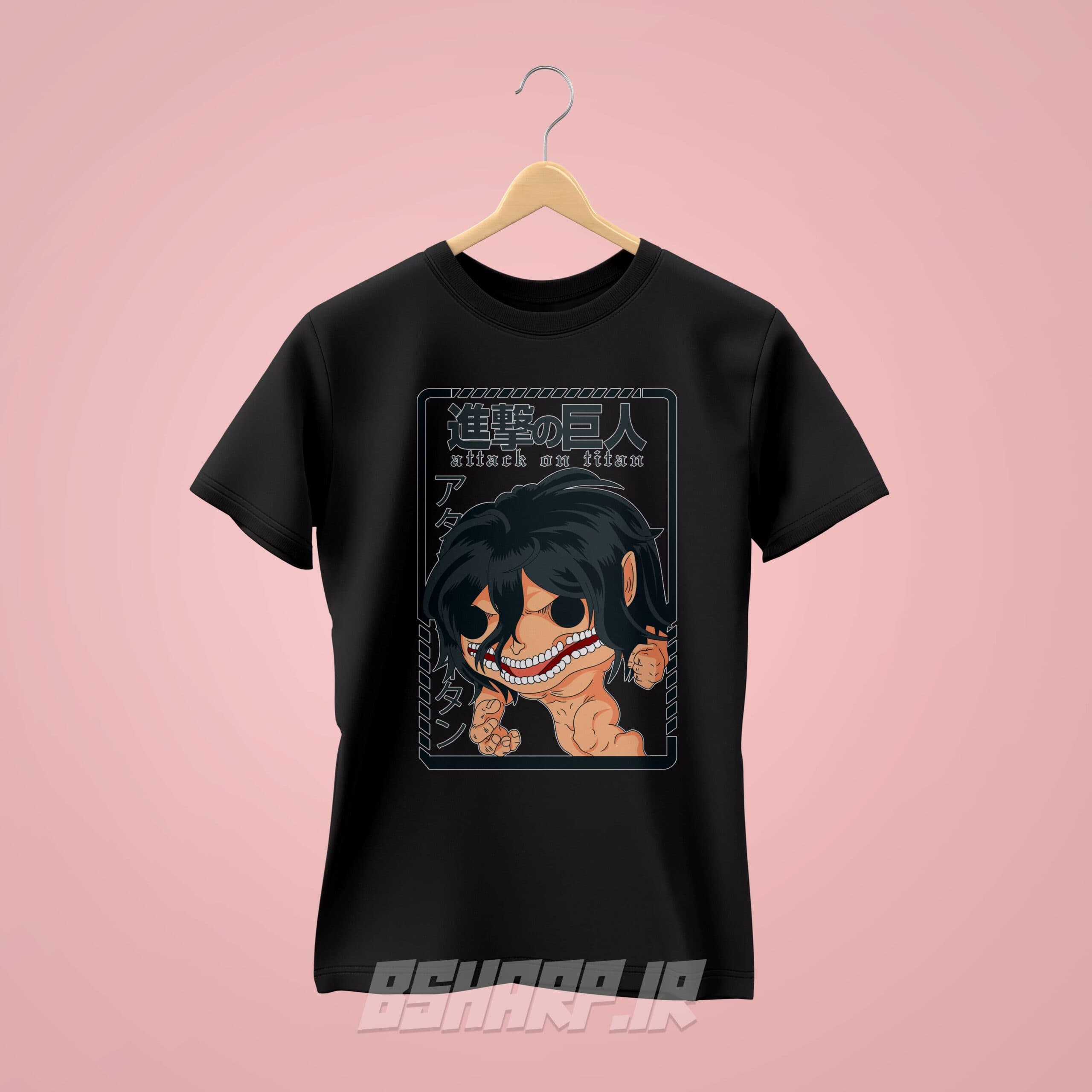تیشرت Attack on Titan طرح Attack Titan Card