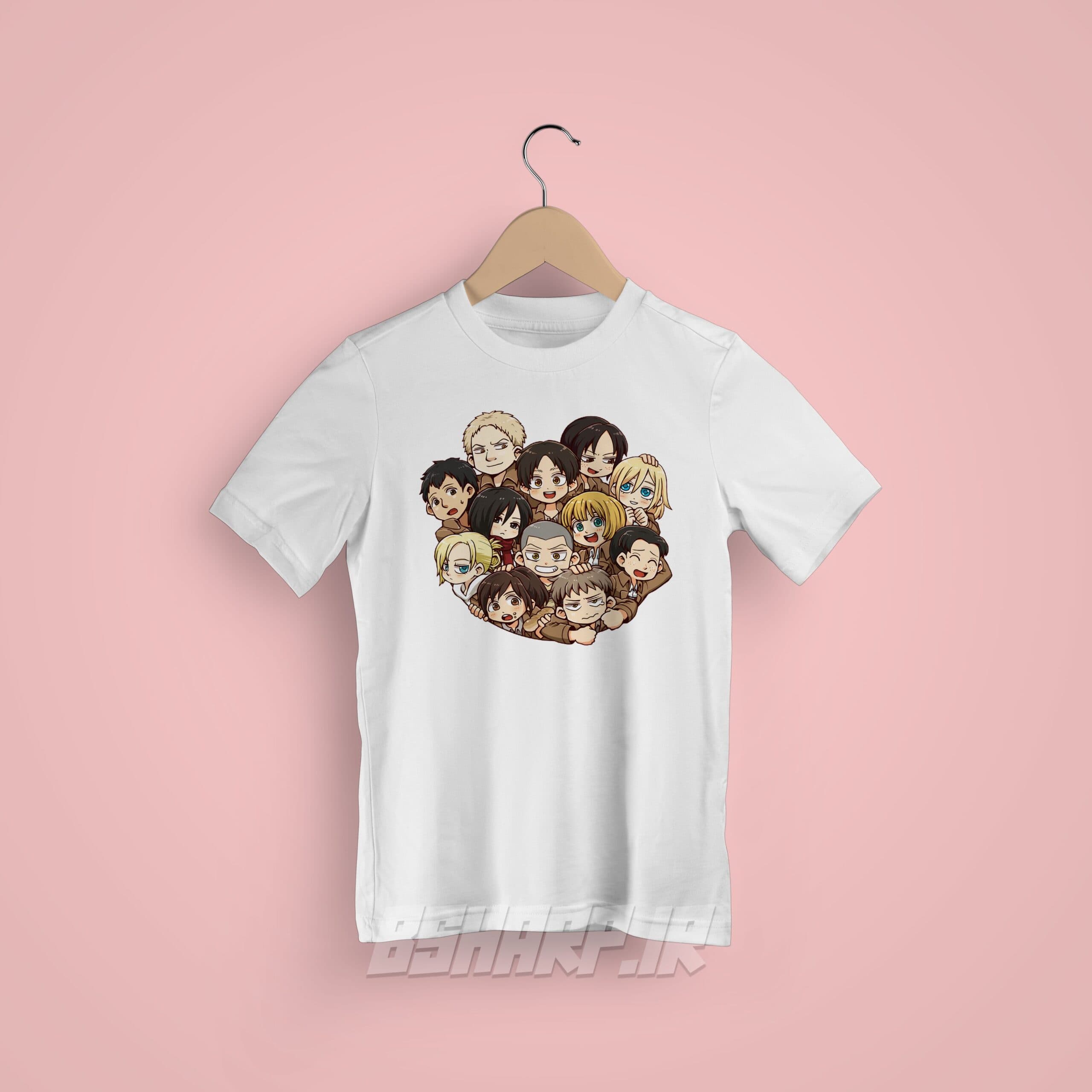 تیشرت Attack on Titan طرح Friends — تصویر ۷