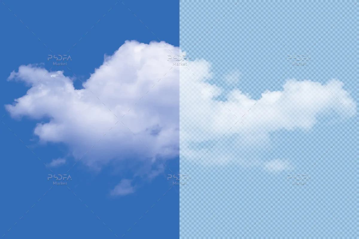 100 PNG ابر دوربری شده ترنسپرنت و بدون بک گراند — تصویر ۸