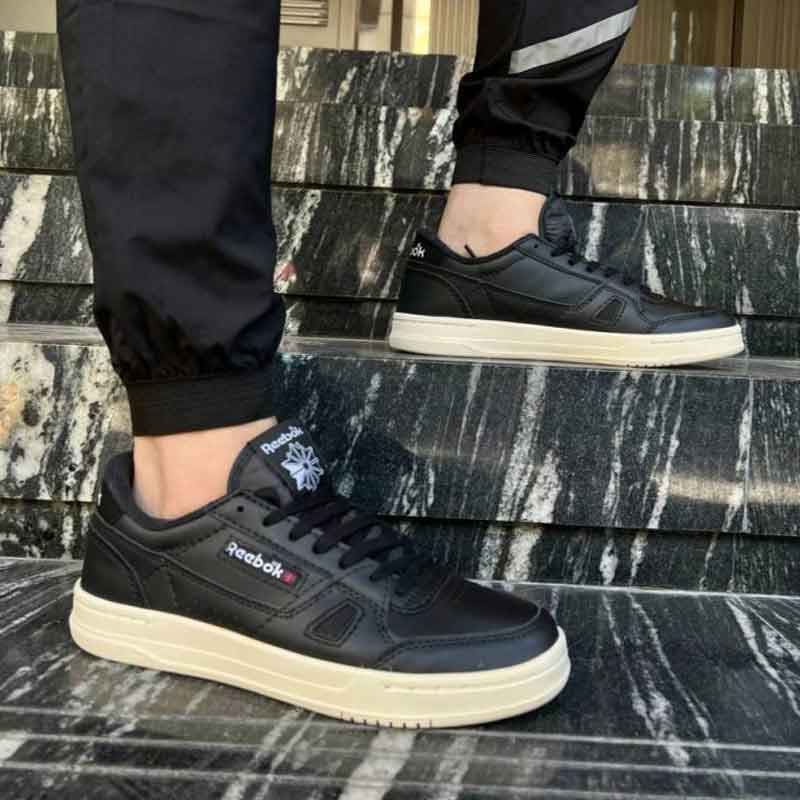 کفش ریبوک کورت مشکی کرم Reebok Lt Court Black Cream — تصویر ۳