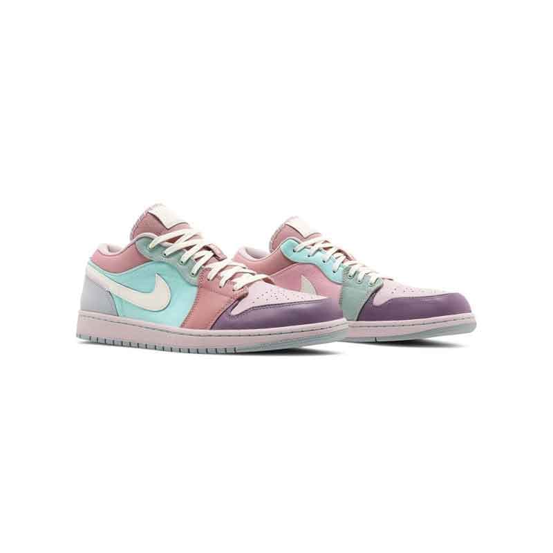 کفش نایک ایرجردن 1 ساق کوتاه آبی پاستیلی Nike Air Jordan 1 Low Easter Pastel — تصویر ۵