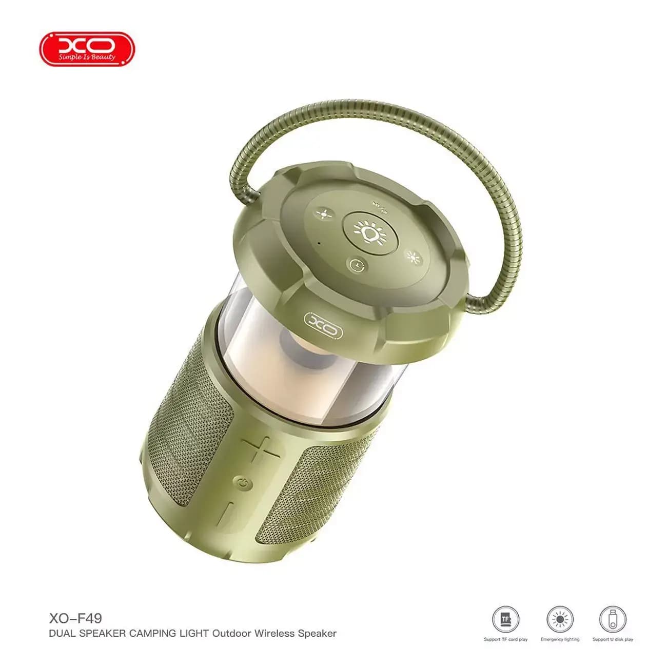 اسپیکر بلوتوثی و چراغ کمپینگ شارژی ایکس او مدل XO F49 — تصویر ۴