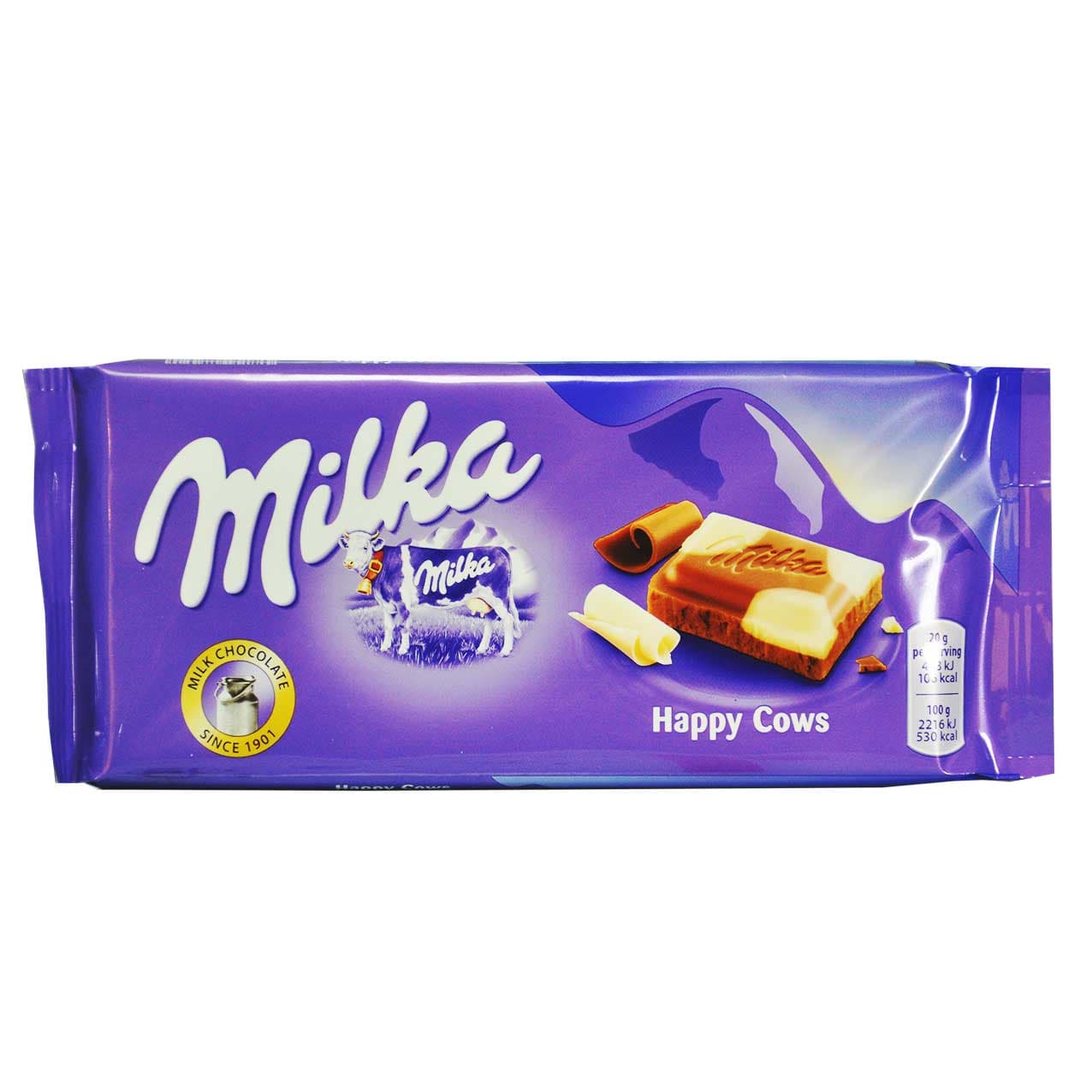 شکلات سفید و شیری ۱۰۰ گرم میلکا – milka