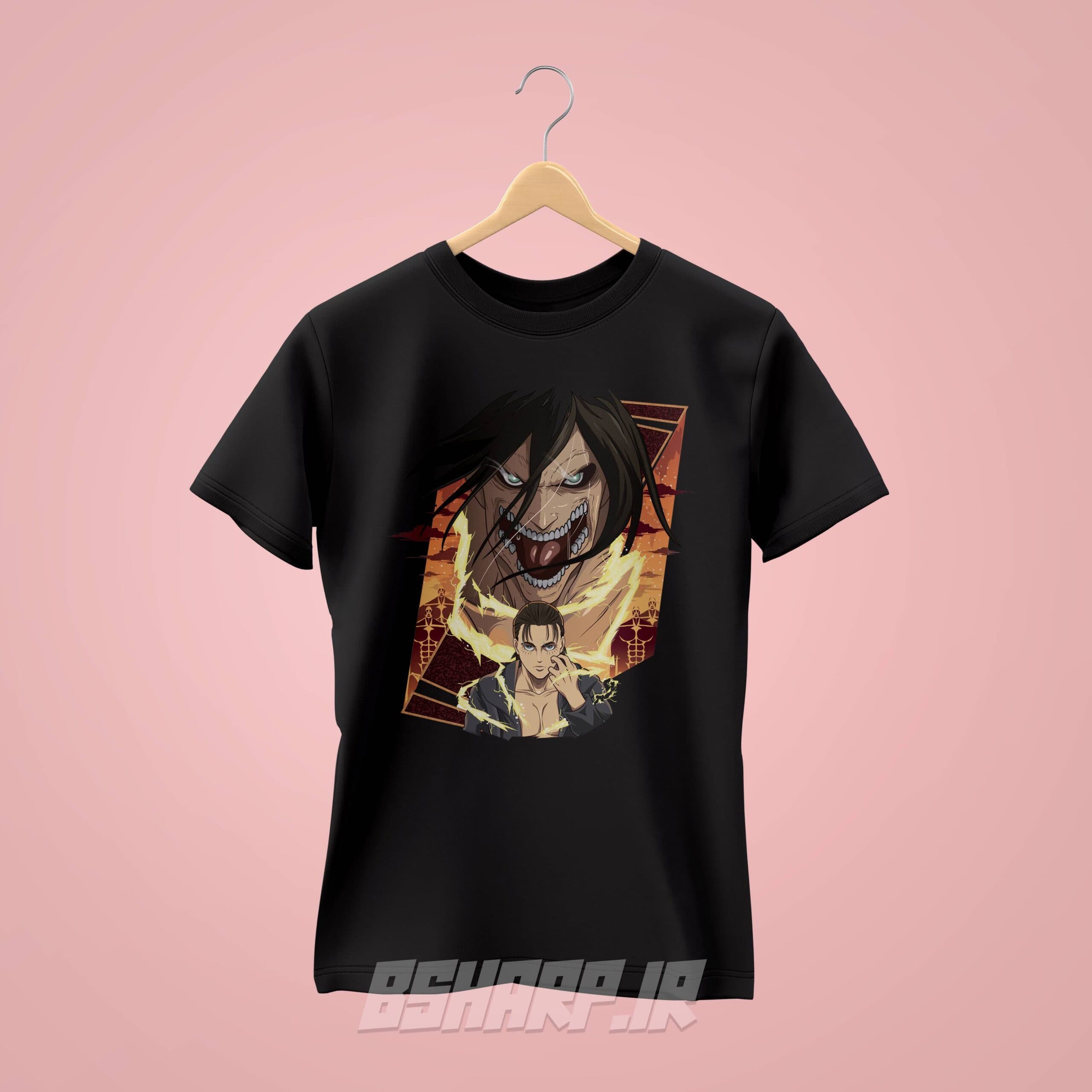 تیشرت Attack on Titan طرح پوستر ارن یگر