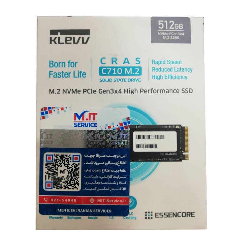 اس اس دی KLEVV SSD C710 512GB M.2 SATA استوک