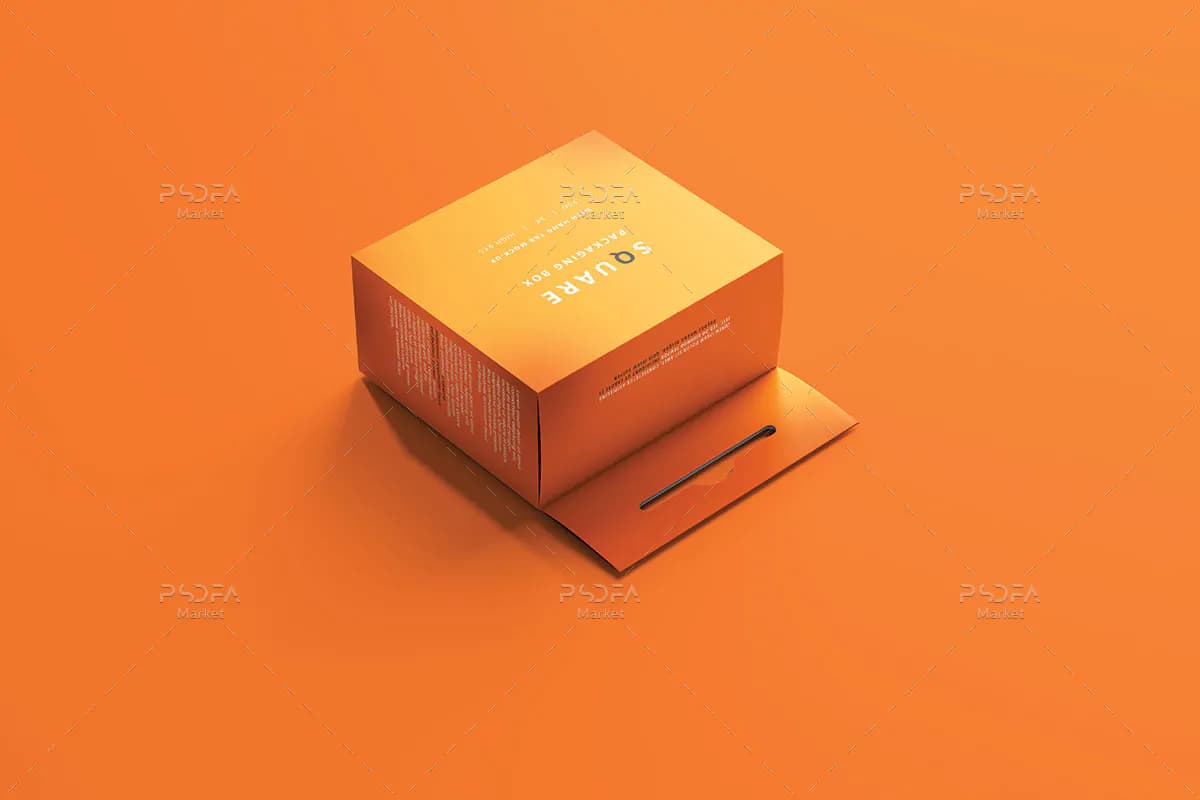 موکاپ جعبه آویزدار بسته بندی محصول — تصویر ۵