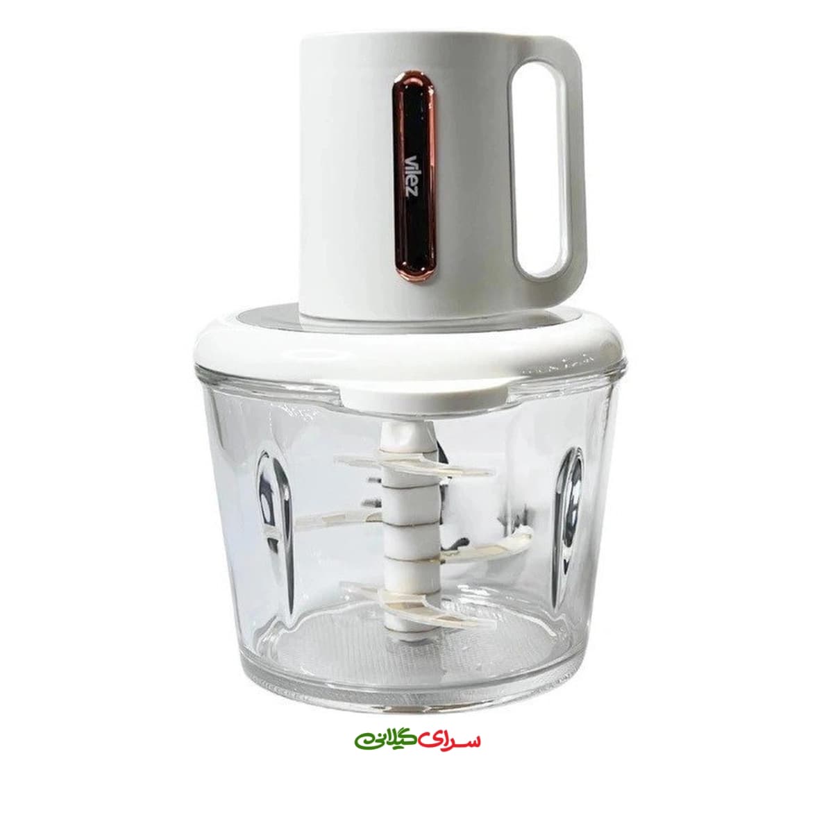 خرد کن 3 لیتری 6 تیغه پیرکس سفید ویلز مدل VL-6032 W — تصویر ۲