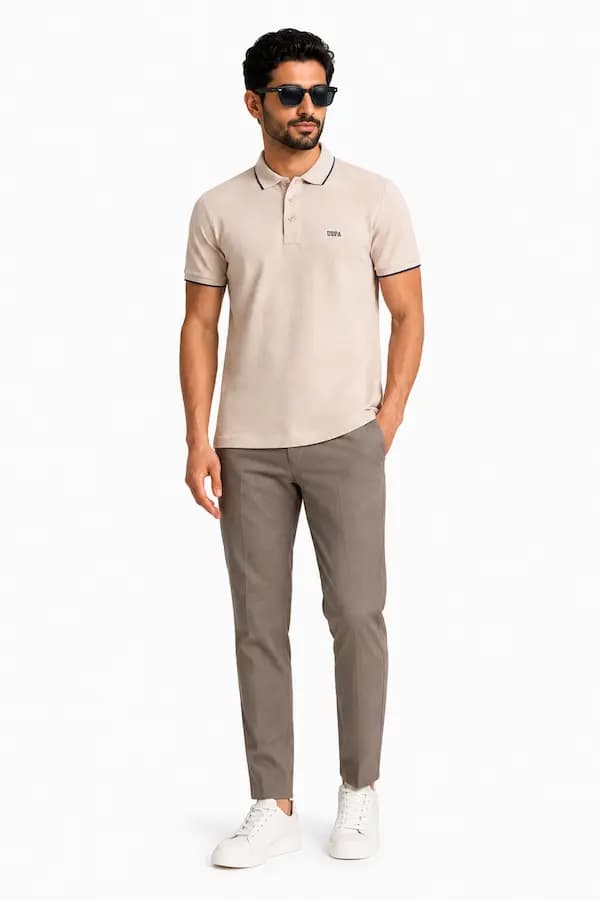 تیشرت مردانه ساده یقه پولو Regular Fit برند U.S. Polo Assn — تصویر ۲