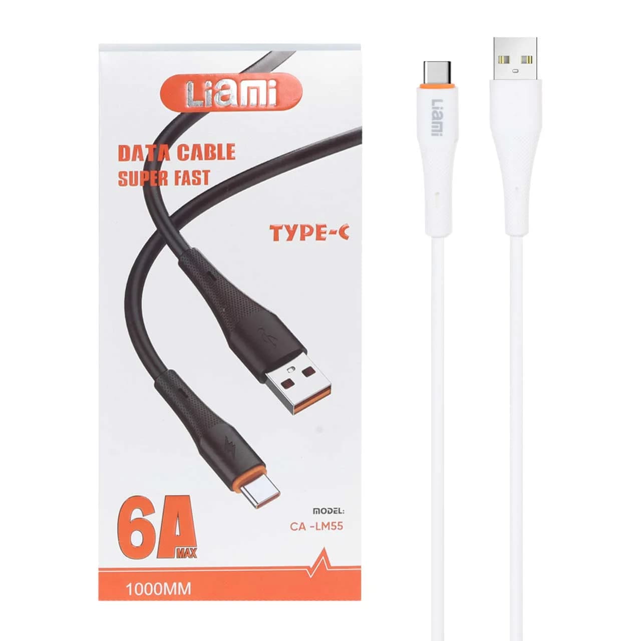کابل شارژ فست Liami Type-C مدل CA-LM55 – سفید (گارانتی شش ماهه شرکتی)