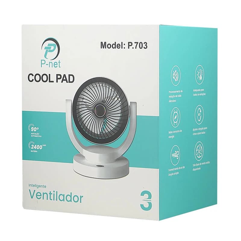پنکه رومیزی شارژی پی نت مدل P703 — تصویر ۴