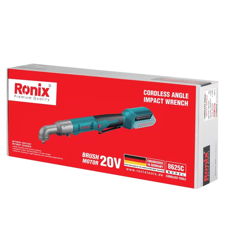 بکس سرکج شارژی 20 ولت درایو 3/8 اینچ بدون باتری و شارژر رونیکس مدل RONIX 8625C — تصویر ۵