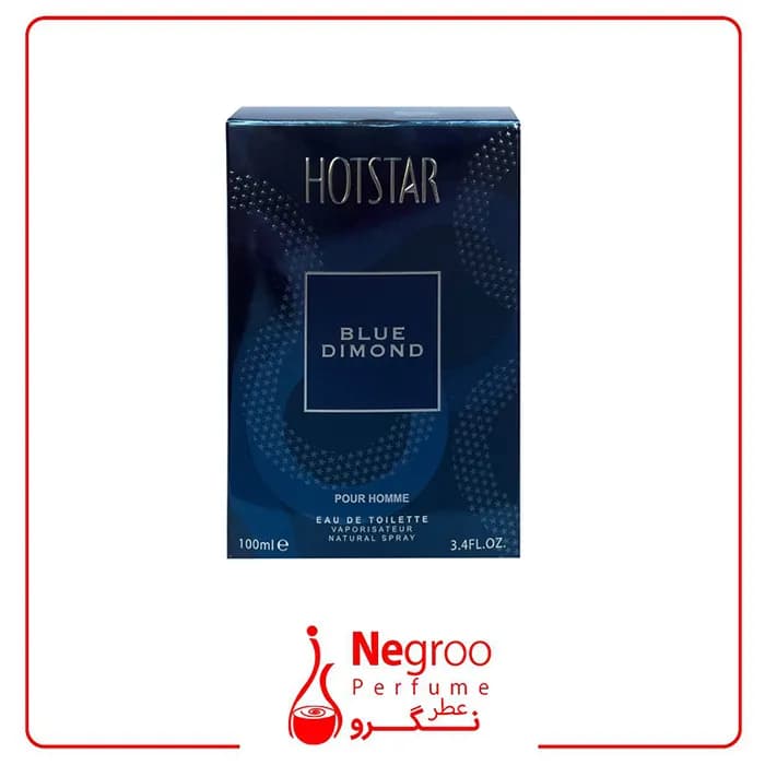 ادو تویلت مردانه دیموند هات استار Blue Dimond men حجم 100 میلی لیتر — تصویر ۲