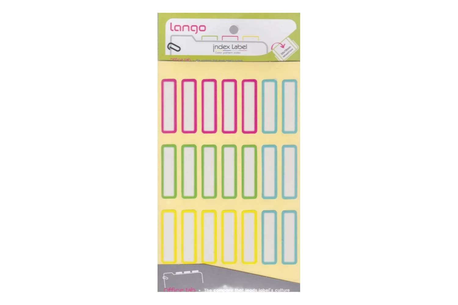 لیبل اسم چهار رنگ 3.5 در 1 لانگو (بسته 4 عددی)
