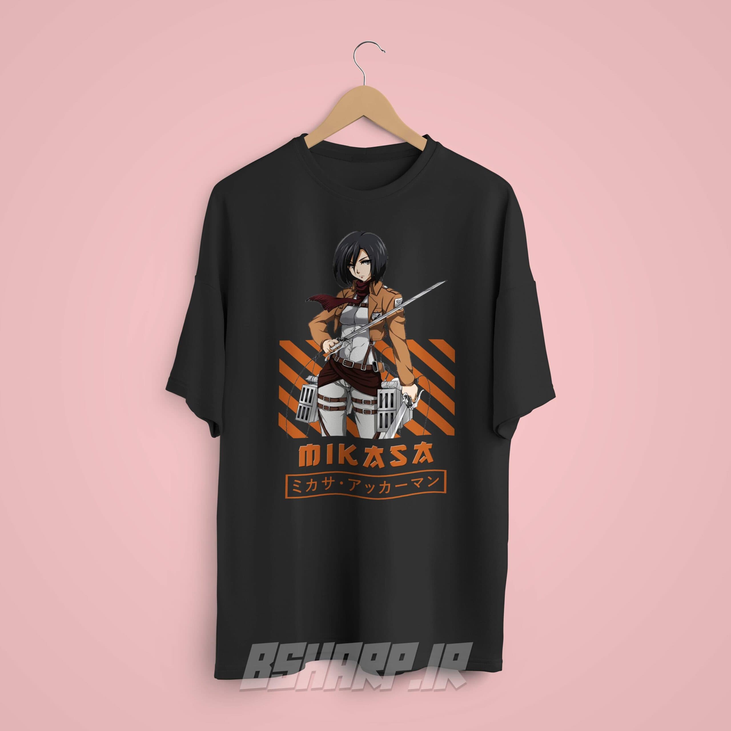 تیشرت Attack on Titan طرح Mikasa — تصویر ۸
