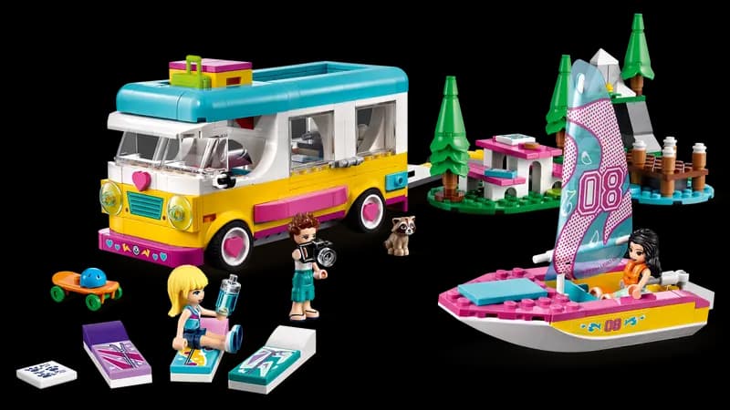 لگو Forest Camper Van and Sailboat سری فرندز کد 41681 — تصویر ۵