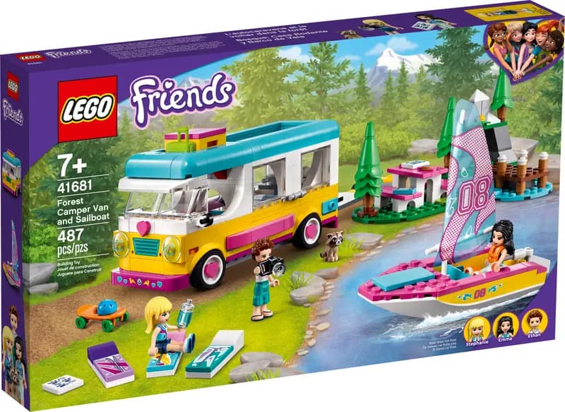لگو Forest Camper Van and Sailboat سری فرندز کد 41681 — تصویر ۳
