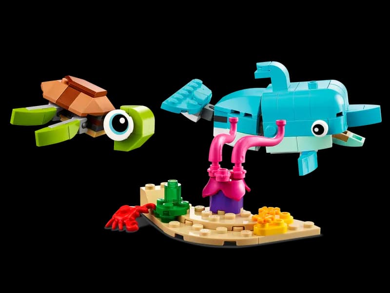 لگو Dolphin and Turtle سری کریتور کد 31128 — تصویر ۴