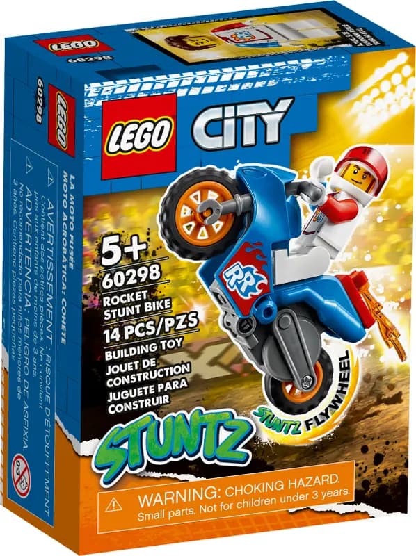 لگو Rocket Stunt Bike سری سیتی کد 60298 — تصویر ۲