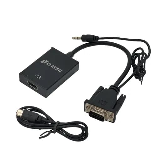 تبدیل کابلی یک VGA و SOUND نری به یک HDMI مادگی مدل eleven CV1000 — تصویر ۳