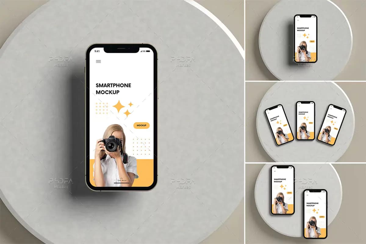موکاپ اسمارت فون و گوشی موبایل