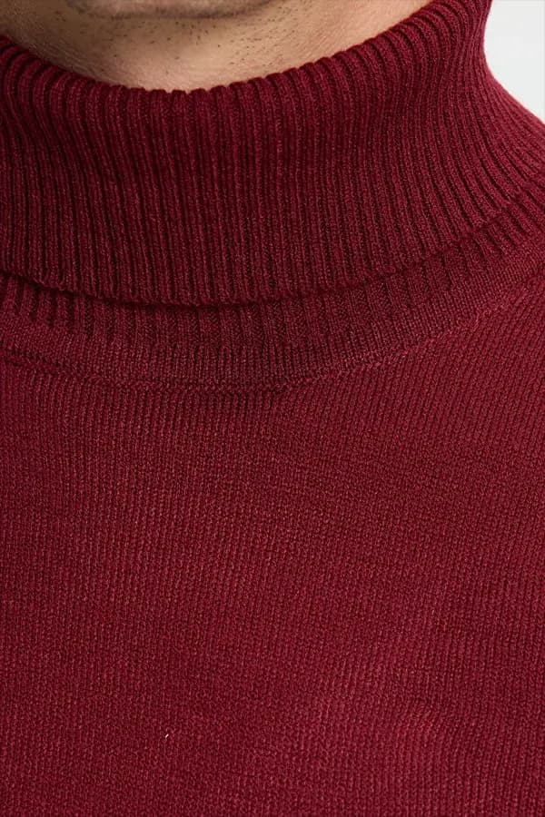 پلیور بافت یقه اسکی مردانه Tudors مدل Slim Fit Narrowed — تصویر ۳