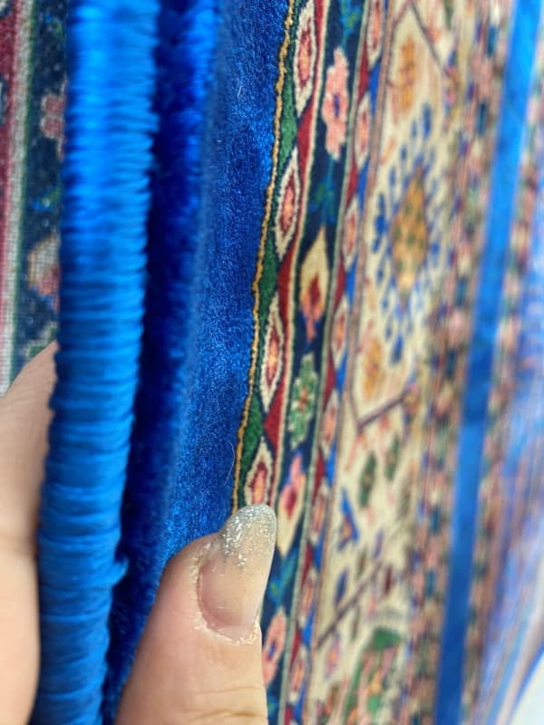 فرش طرح سنتی 700 شانه زمینه آبی کد 771021 — تصویر ۵