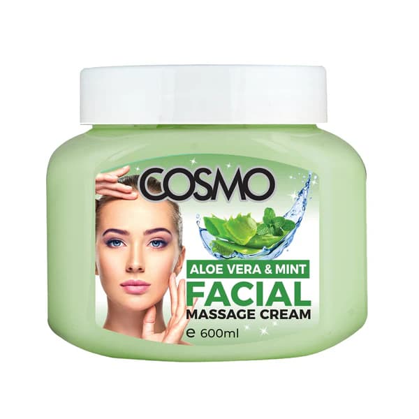 کرم ماساژ صورت آلوئه ورا و نعناع 600 میل کازمو – MASSAGE CREAM