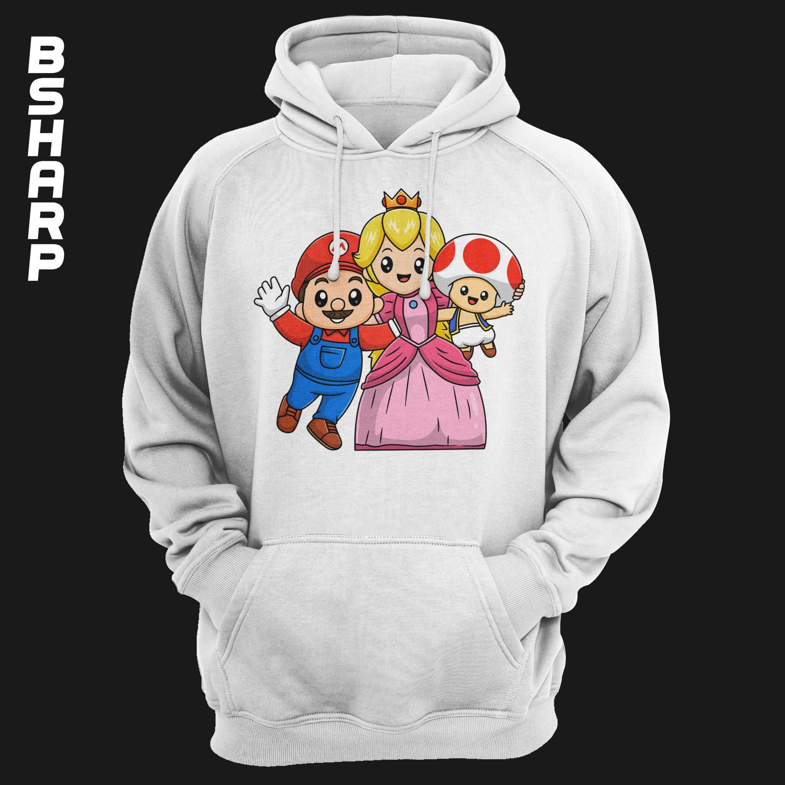 هودی Super Mario طرح خانواده — تصویر ۲