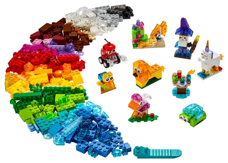 لگو Creative Transparent Bricks سری کلاسیک کد 11013 — تصویر ۲