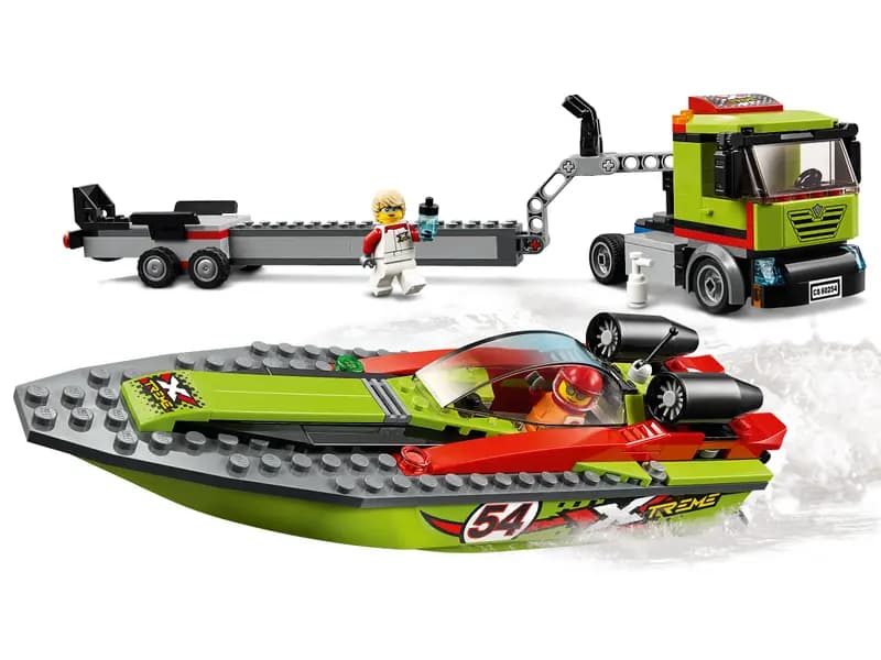 لگو Race Boat Transporter سری سیتی کد 60254 — تصویر ۴