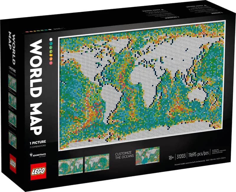 لگو World Map سری آرت کد 31203