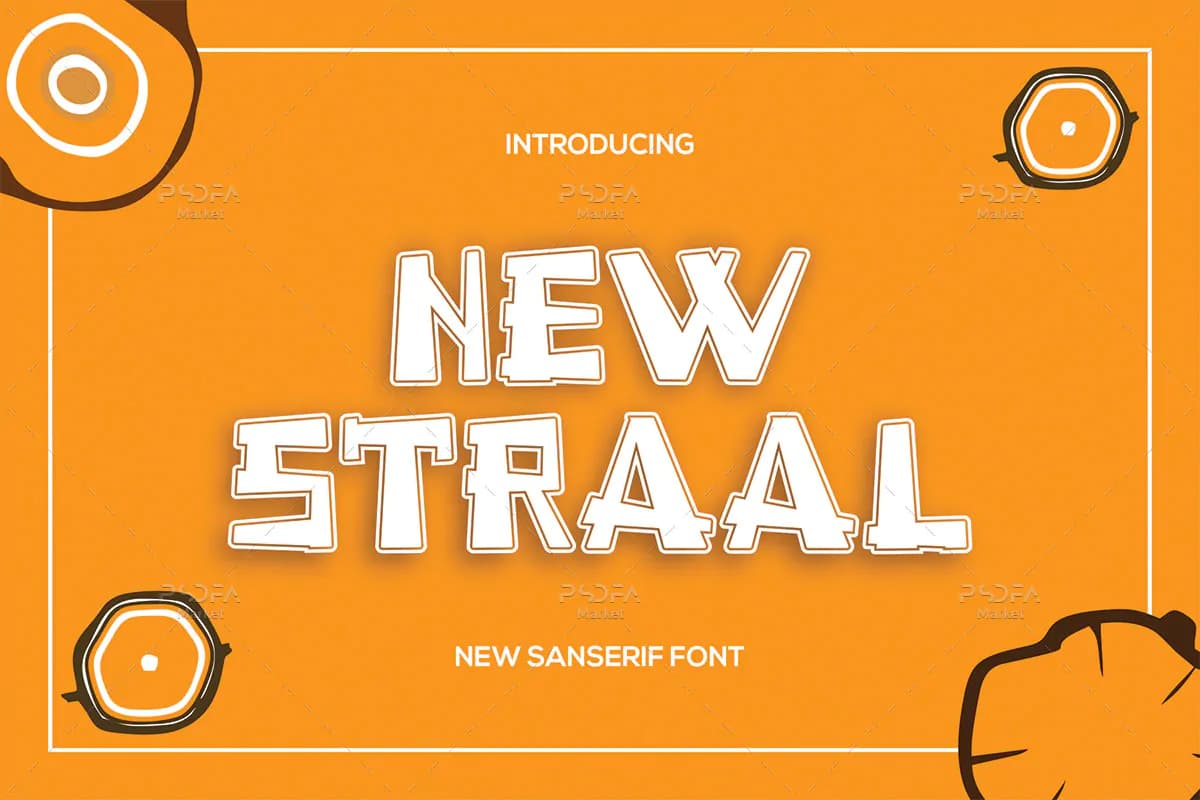 فونت کارتونی و گیم New Straal