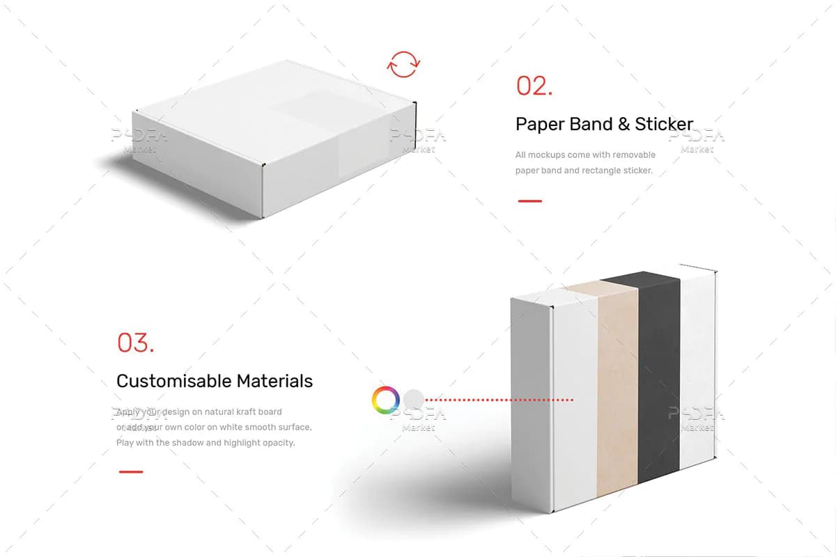 22 موکاپ جعبه محصول Mailing Box — تصویر ۸