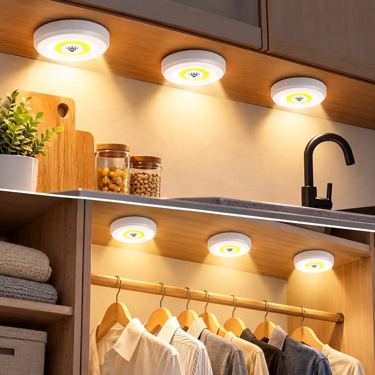 چراغ LED سهتایی ریموتدار با تایمر ۳۰ دقیقه — تصویر ۲