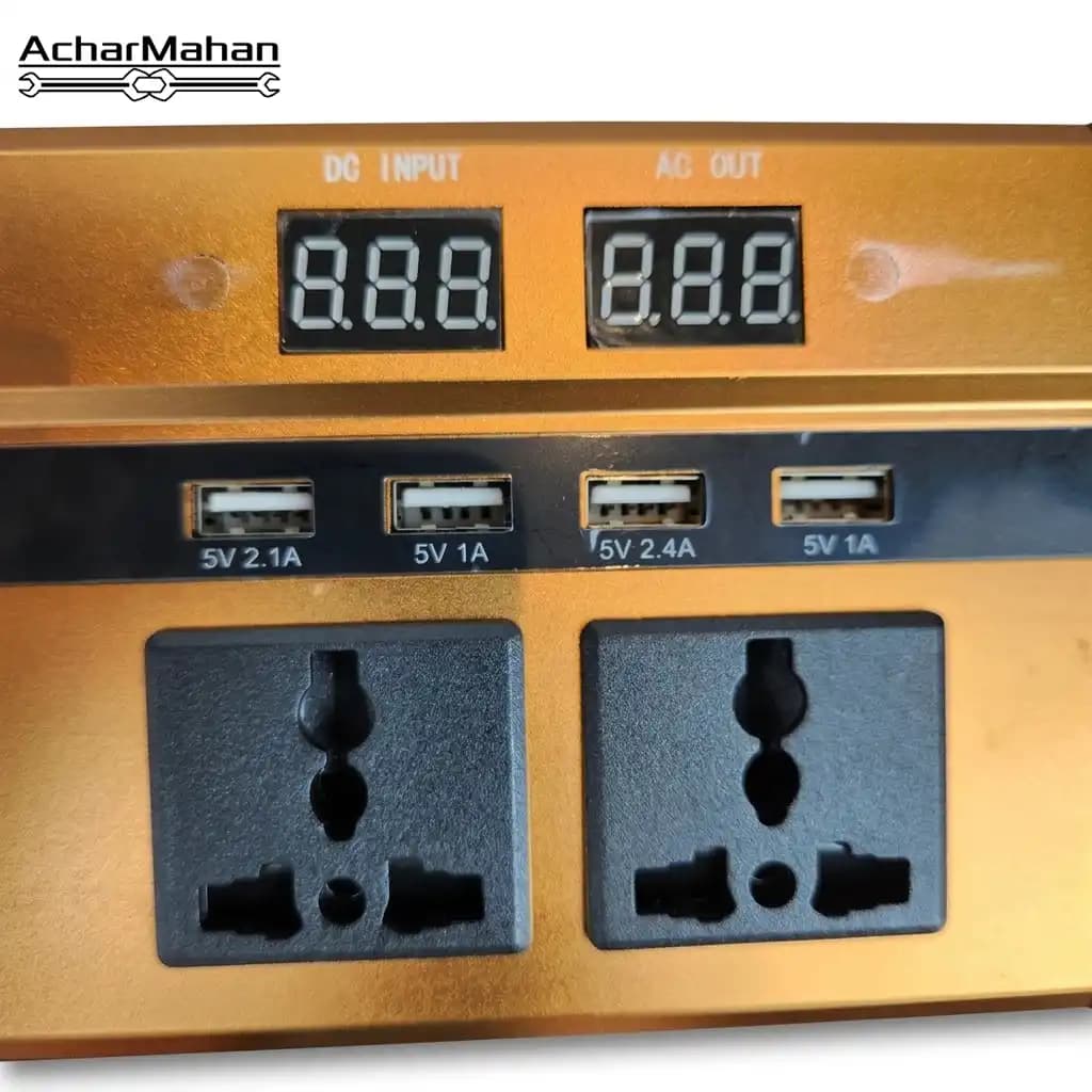 مبدل برق ۱۲ به ۲۲۰ ولت ۲۰۰۰ وات اینتیمکس مدل power inverter 12-220 — تصویر ۵
