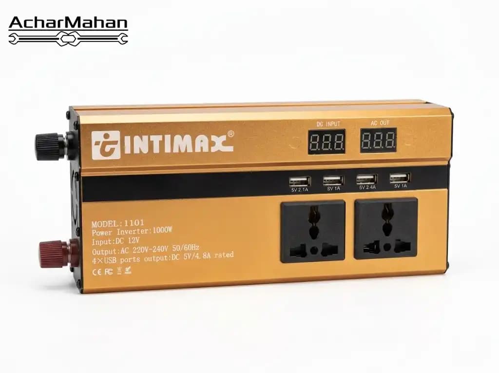 مبدل برق ۱۲ به ۲۲۰ ولت ۱۰۰۰ وات اینتیمکس مدل power inverter 12-220