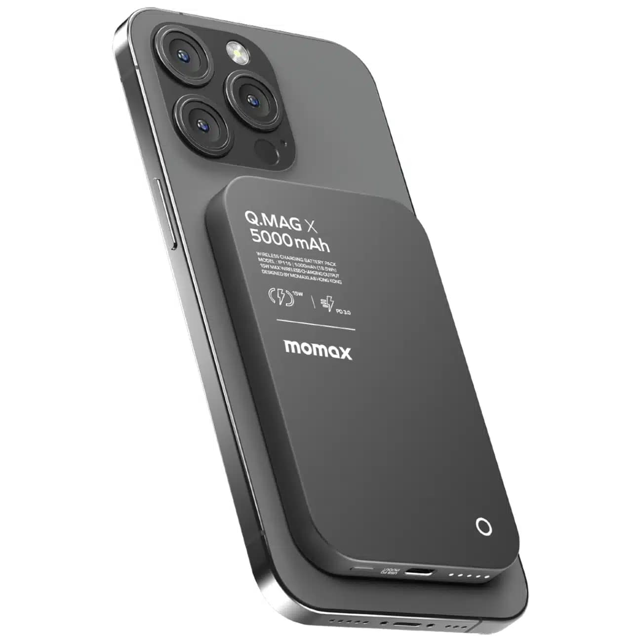 پاور بانک 5000 وایرلس مومکس IP116 Q.Mag X توان 20 وات — تصویر ۴